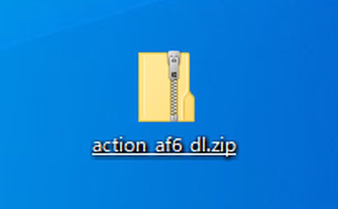 「action af6 dl.zip」フォルダー
