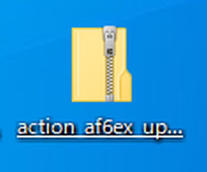 「action_af6ex_upgrade.zip」圧縮フォルダ