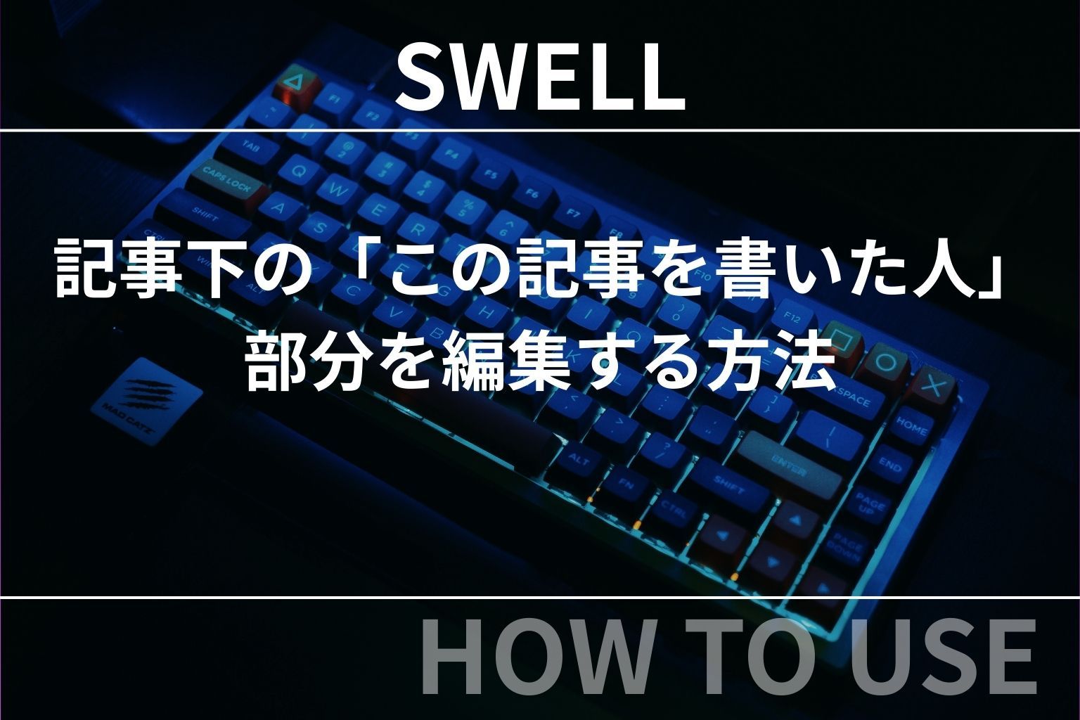 SWELL：記事下の「この記事を書いた人」部分を編集する方法