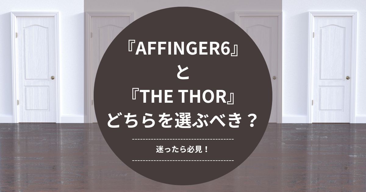 【迷ったら必見！】『AFFINGER6』と『THE THOR』どちらを選ぶべき？