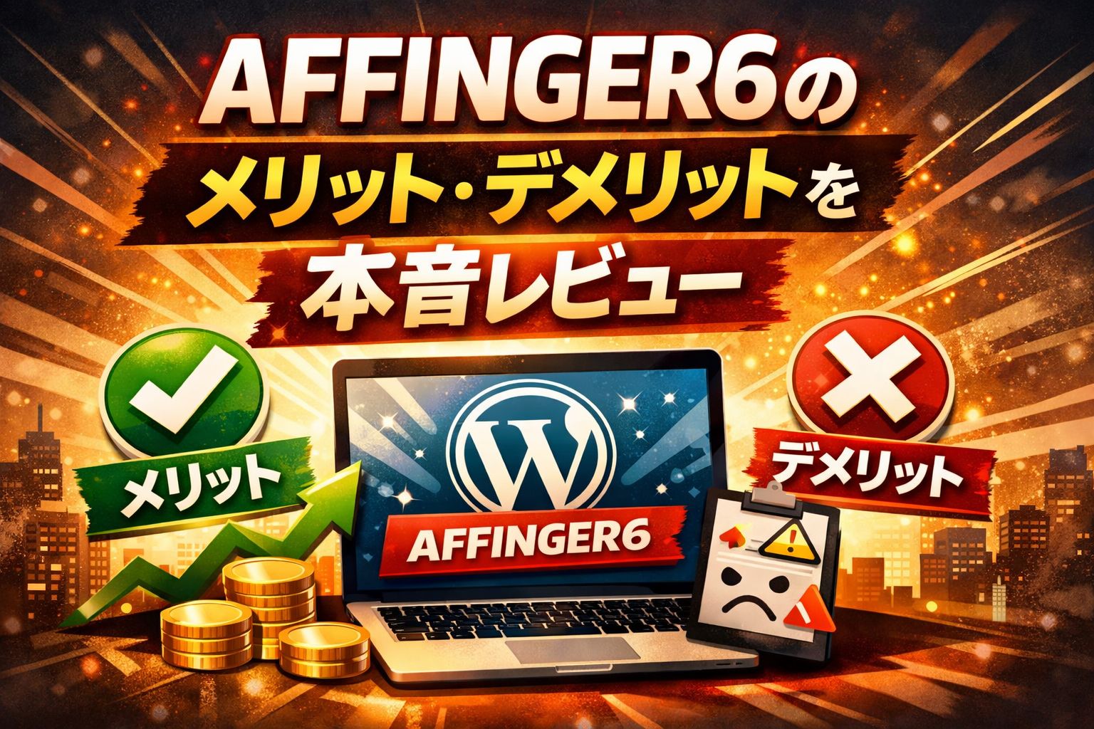 AFFINGER6のメリット・デメリットを本音レビュー｜本気で収益化したい人向けWordPressテーマ