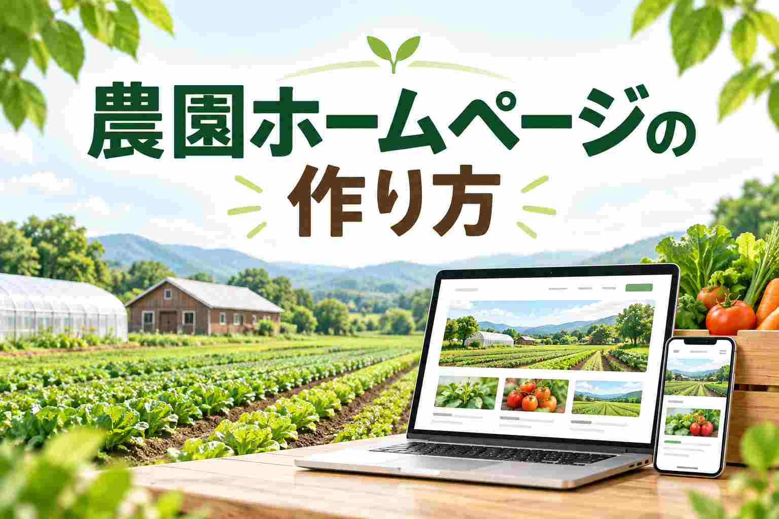 農園や直売所のホームページをWordPressで作る方法｜初心者でもできる農業サイトの始め方【2026年版】