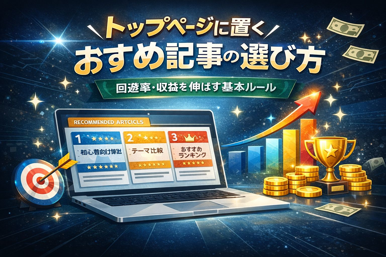 トップページに置くおすすめ記事の選び方｜回遊率・収益を伸ばす基本ルール