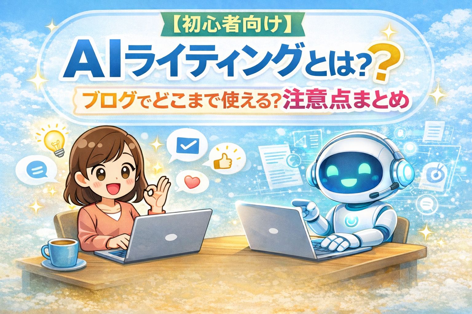 【初心者向け】AIライティングとは？ブログでどこまで使える？注意点まとめ