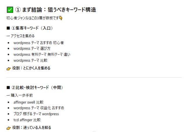 Chatgptを活用してブログのキーワード選定